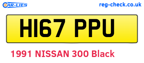 H167PPU are the vehicle registration plates.