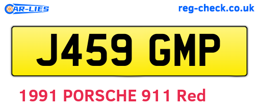 J459GMP are the vehicle registration plates.