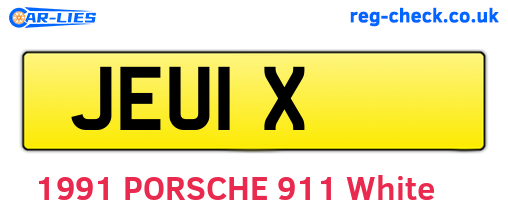 JEU1X are the vehicle registration plates.