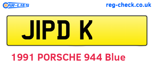 J1PDK are the vehicle registration plates.