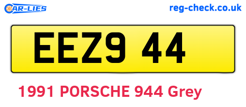 EEZ944 are the vehicle registration plates.