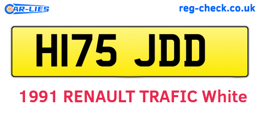 H175JDD are the vehicle registration plates.