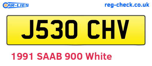 J530CHV are the vehicle registration plates.