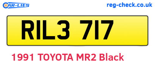 RIL3717 are the vehicle registration plates.