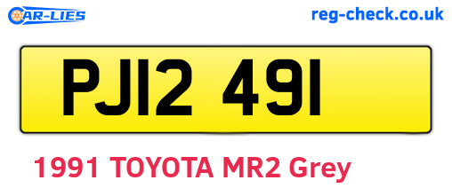 PJI2491 are the vehicle registration plates.