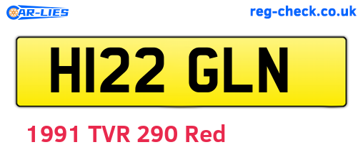 H122GLN are the vehicle registration plates.
