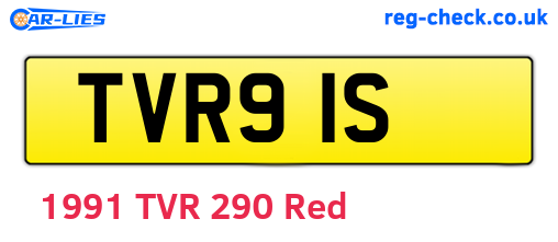 TVR91S are the vehicle registration plates.