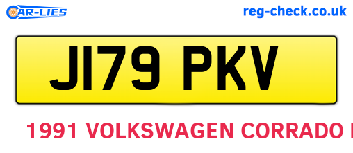 J179PKV are the vehicle registration plates.