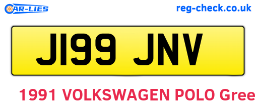 J199JNV are the vehicle registration plates.