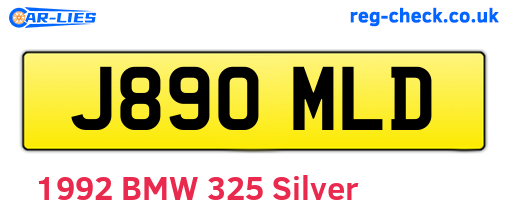 J890MLD are the vehicle registration plates.