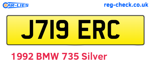 J719ERC are the vehicle registration plates.