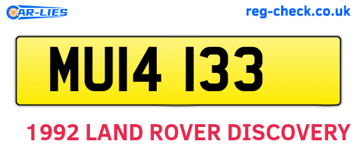 MUI4133 are the vehicle registration plates.