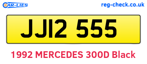 JJI2555 are the vehicle registration plates.