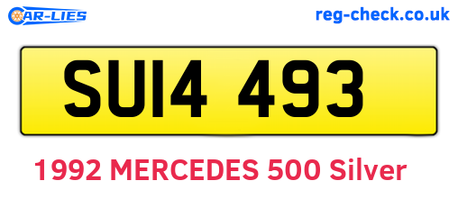 SUI4493 are the vehicle registration plates.