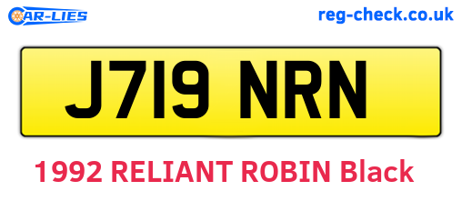 J719NRN are the vehicle registration plates.