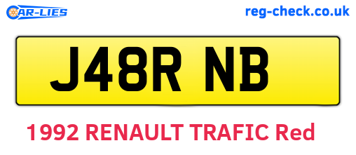 J48RNB are the vehicle registration plates.