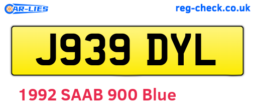 J939DYL are the vehicle registration plates.