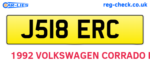 J518ERC are the vehicle registration plates.