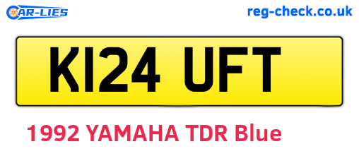 K124UFT are the vehicle registration plates.
