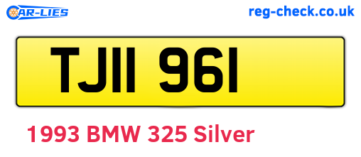 TJI1961 are the vehicle registration plates.