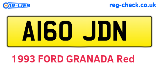 A160JDN are the vehicle registration plates.