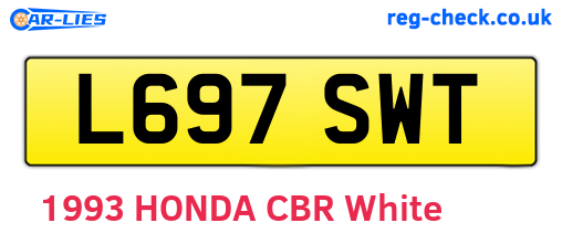 L697SWT are the vehicle registration plates.
