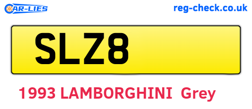 SLZ8 are the vehicle registration plates.