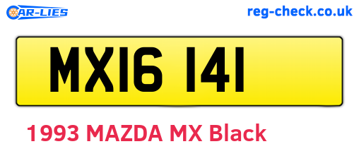 MXI6141 are the vehicle registration plates.