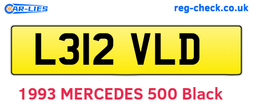 L312VLD are the vehicle registration plates.