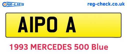 A1POA are the vehicle registration plates.