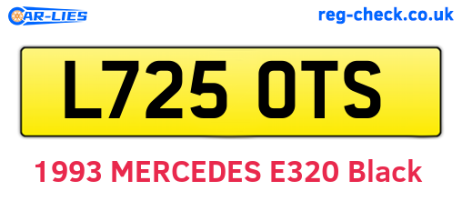 L725OTS are the vehicle registration plates.