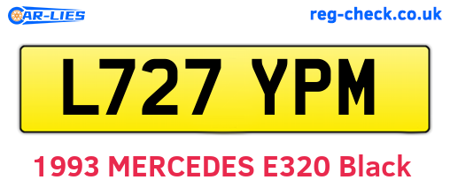 L727YPM are the vehicle registration plates.