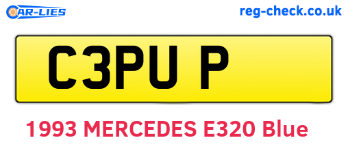 C3PUP are the vehicle registration plates.
