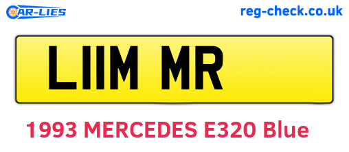 L11MMR are the vehicle registration plates.
