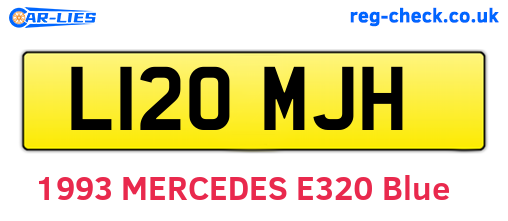 L120MJH are the vehicle registration plates.