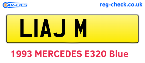 L1AJM are the vehicle registration plates.