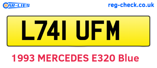 L741UFM are the vehicle registration plates.