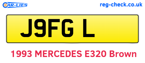 J9FGL are the vehicle registration plates.
