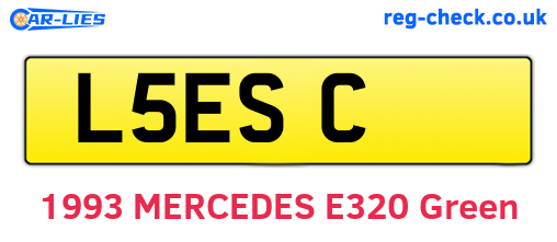 L5ESC are the vehicle registration plates.