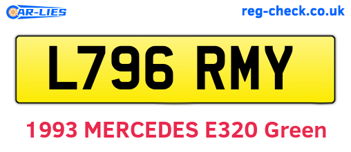 L796RMY are the vehicle registration plates.