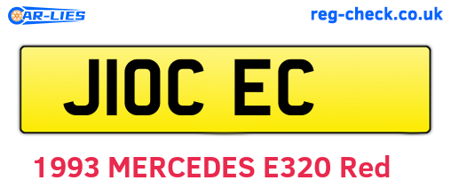 J10CEC are the vehicle registration plates.