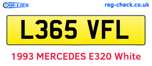 L365VFL are the vehicle registration plates.