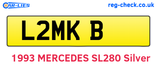 L2MKB are the vehicle registration plates.