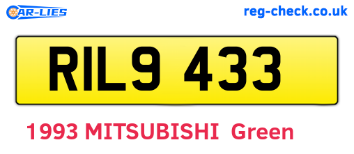 RIL9433 are the vehicle registration plates.