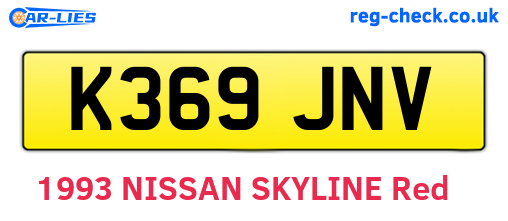 K369JNV are the vehicle registration plates.