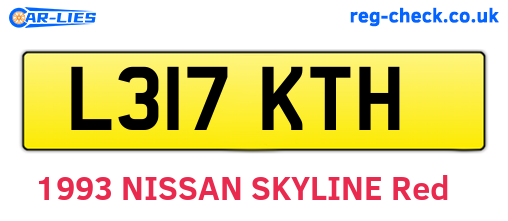 L317KTH are the vehicle registration plates.