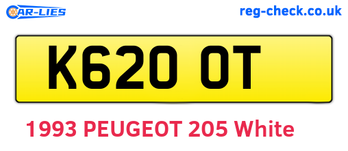 K62OOT are the vehicle registration plates.