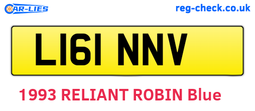 L161NNV are the vehicle registration plates.