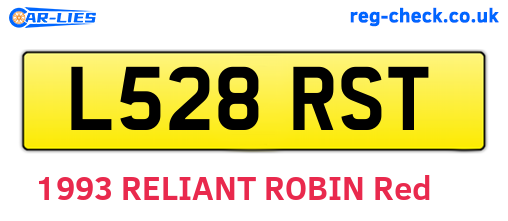 L528RST are the vehicle registration plates.