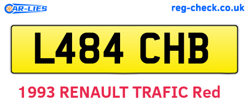 L484CHB are the vehicle registration plates.